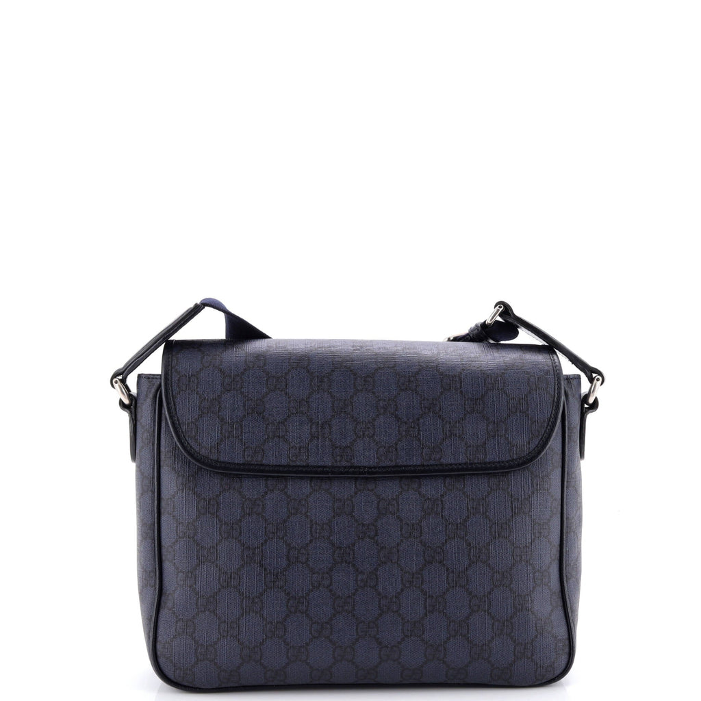 Ophidia Flap Messenger Bag GG Coated Canvas Medium