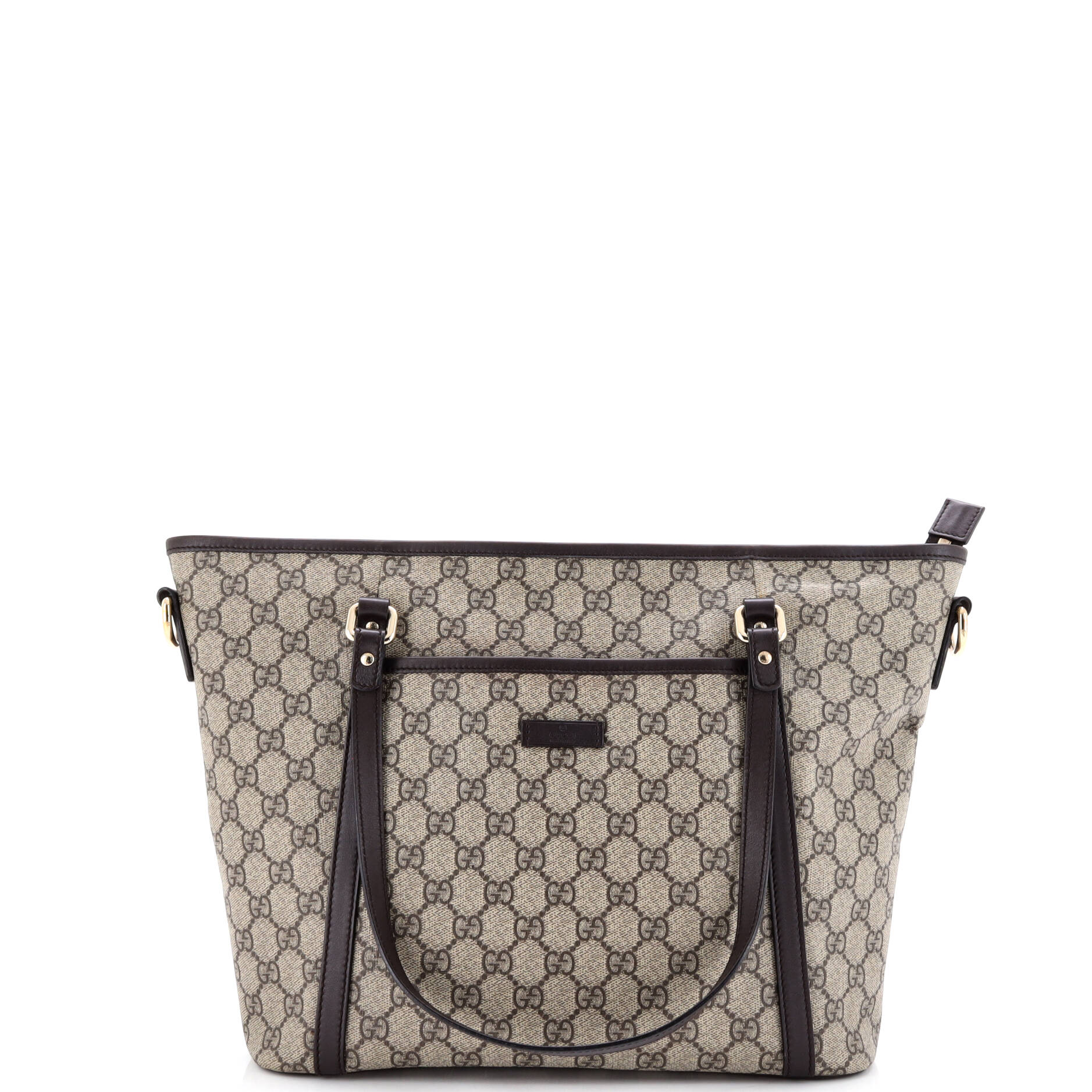 Front Pocket Convertible Tote GG Coated Canvas Medium