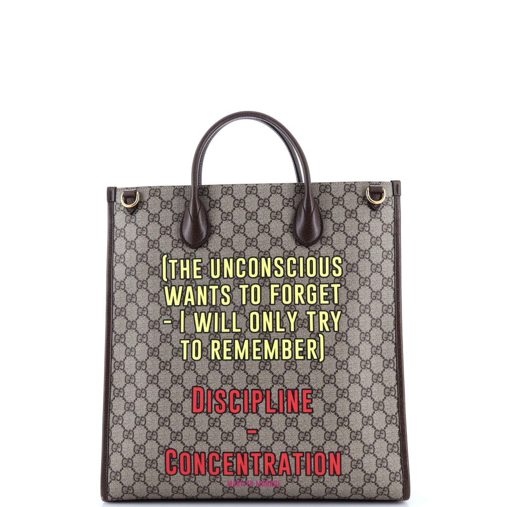 Web Strap Convertible Tote Printed GG Coated Canvas Tall