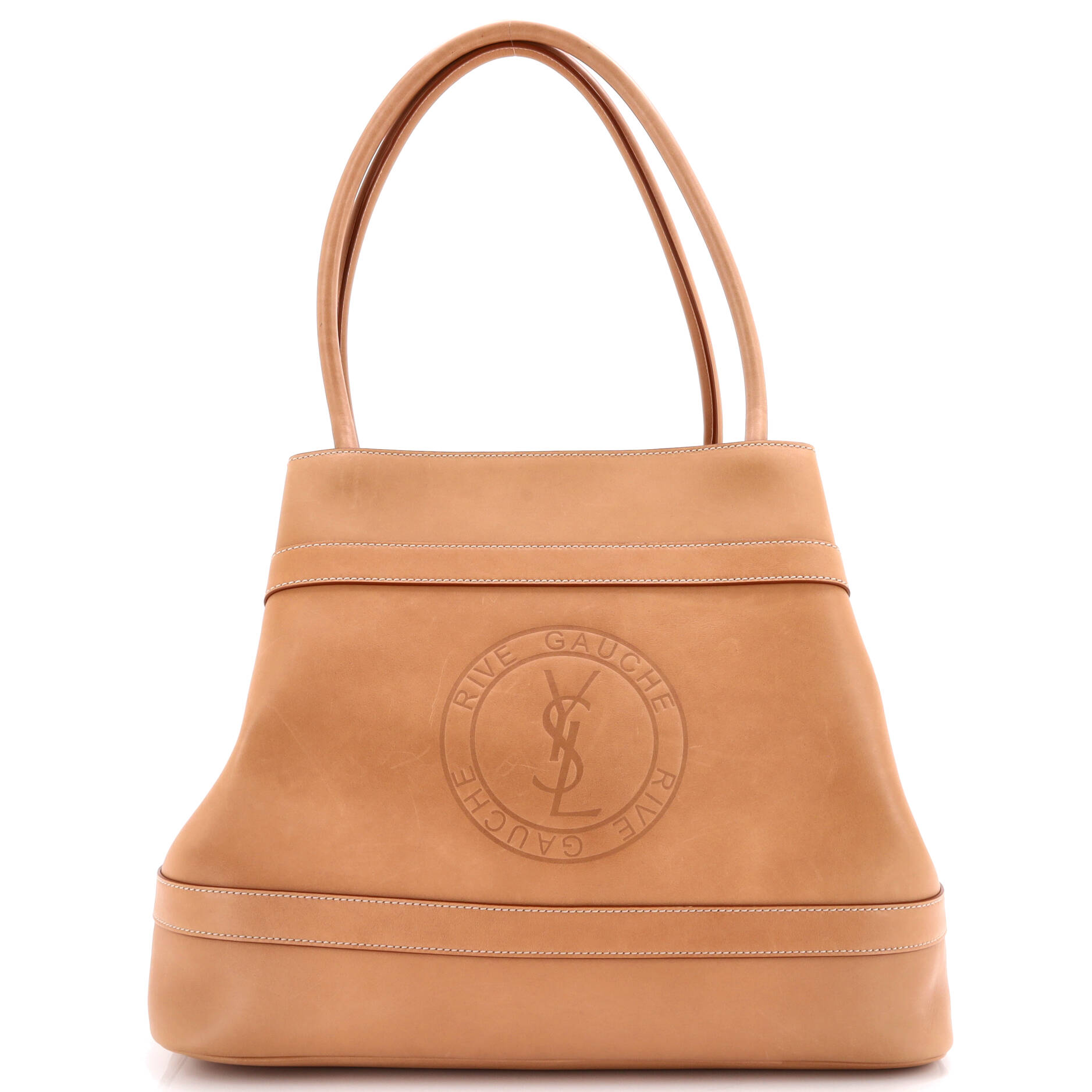 Rive Gauche Tote Bag Leather Large