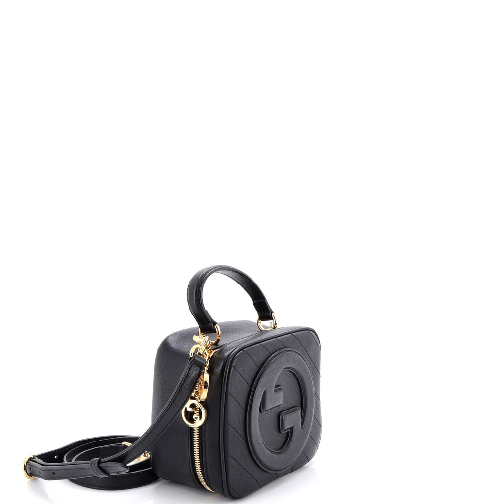 Blondie NM Top Handle Shoulder Bag Diagonal Quilted Leather