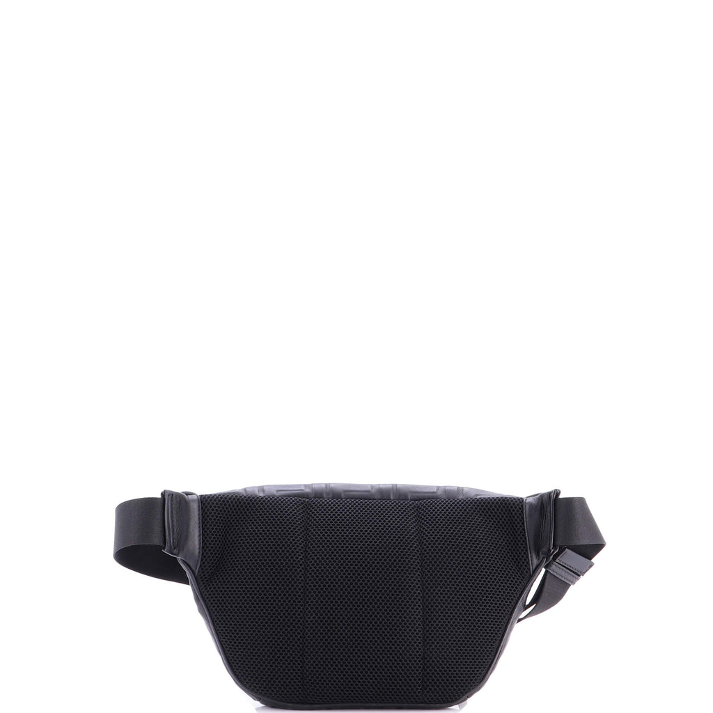 Zip Waist Bag Zucca Embossed Leather