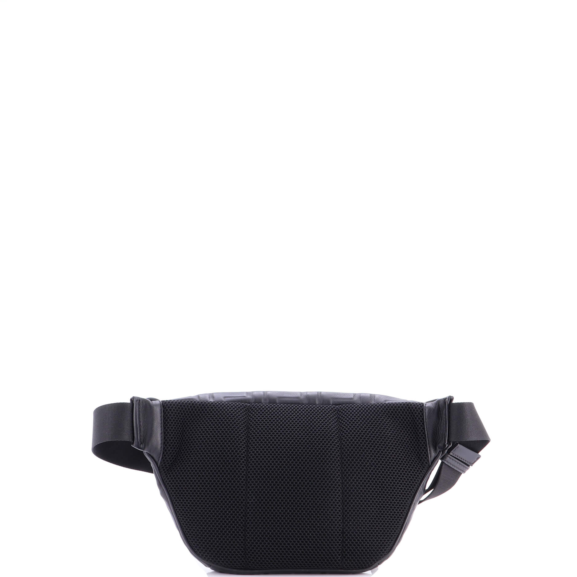 Zip Waist Bag Zucca Embossed Leather