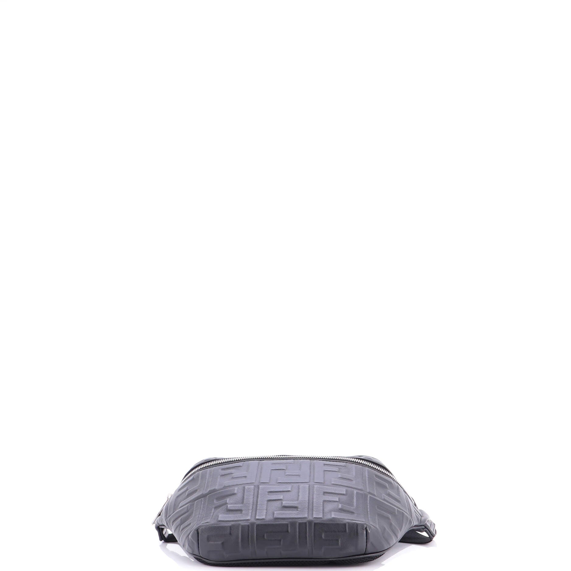 Zip Waist Bag Zucca Embossed Leather