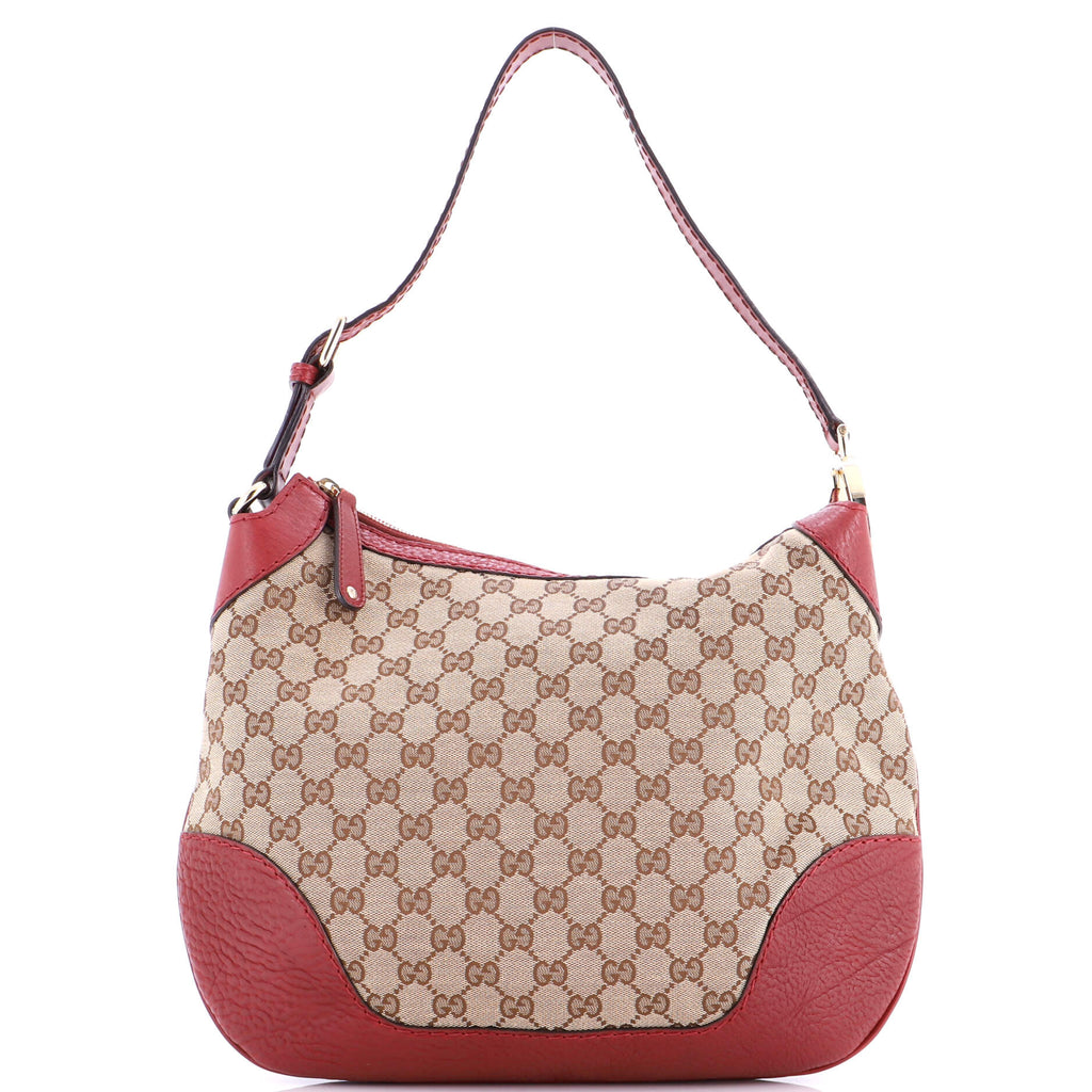 Charlotte Zip Hobo GG Canvas with Leather Medium