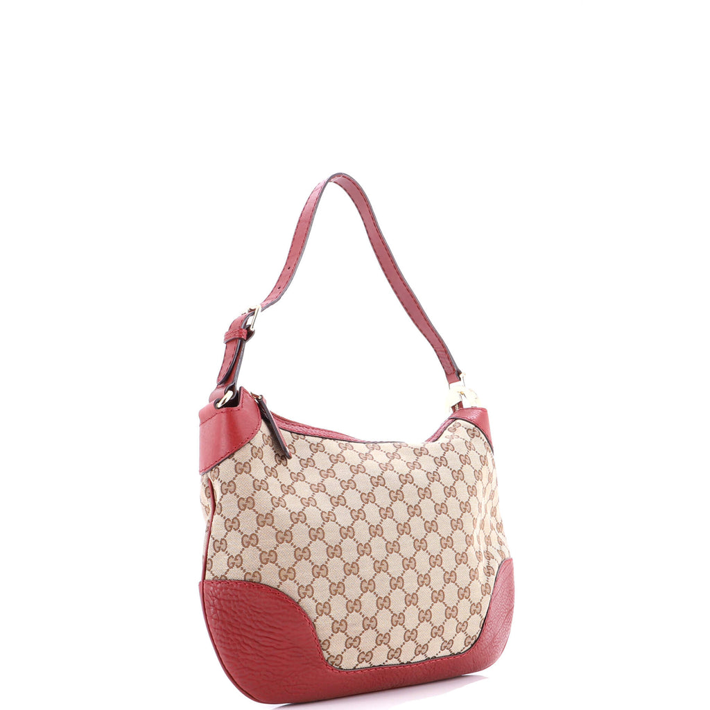 Charlotte Zip Hobo GG Canvas with Leather Medium