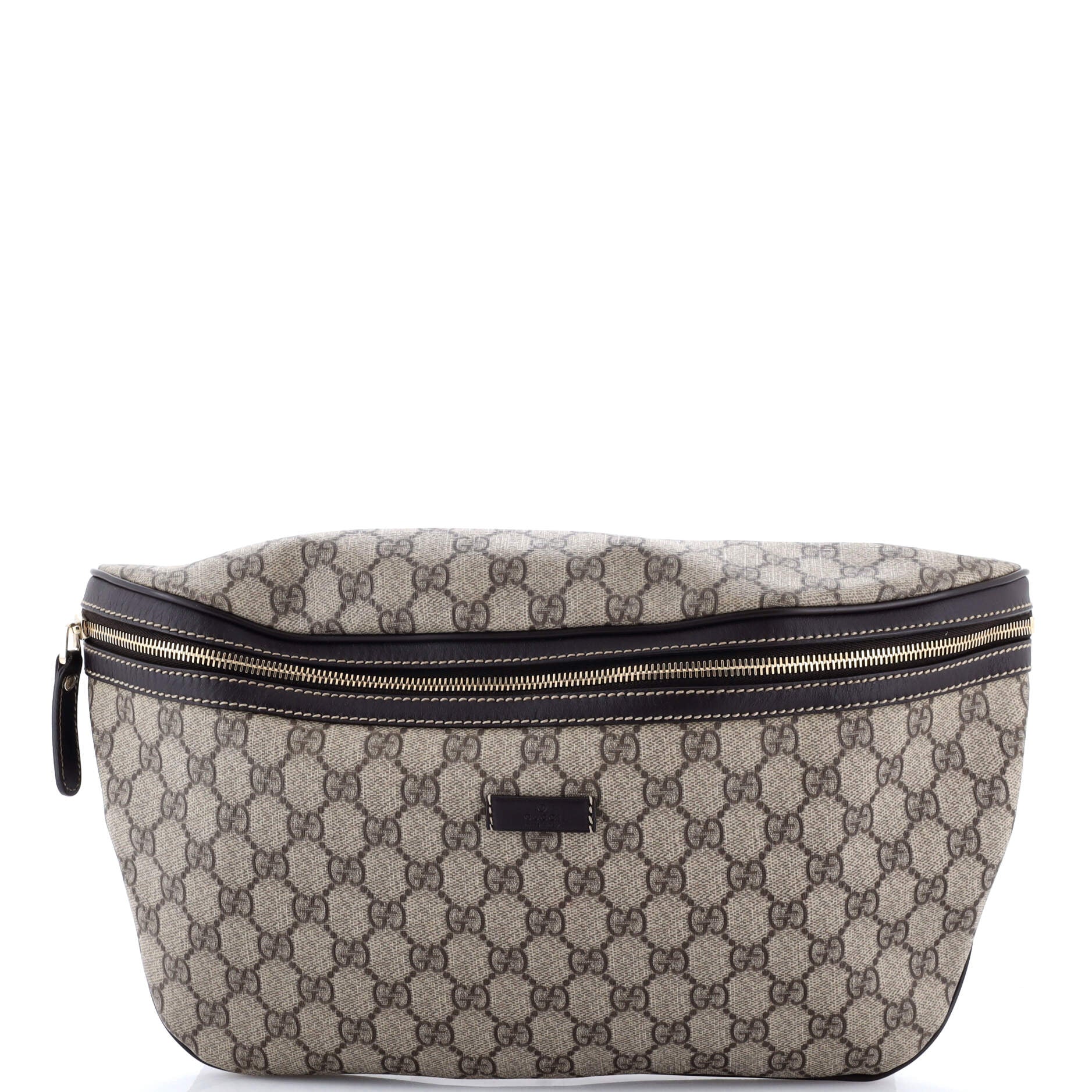 Belt Bag GG Coated Canvas with Leather Large