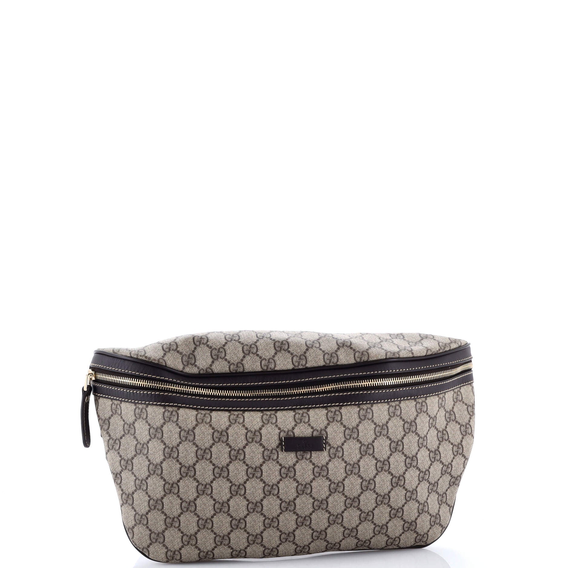 Belt Bag GG Coated Canvas with Leather Large