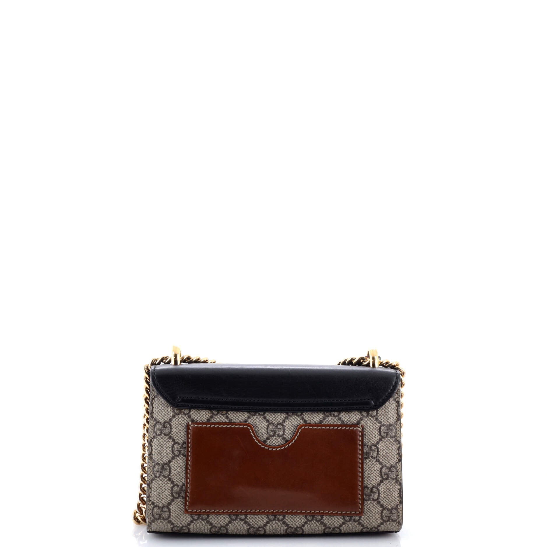 Padlock Shoulder Bag GG Coated Canvas and Leather Small