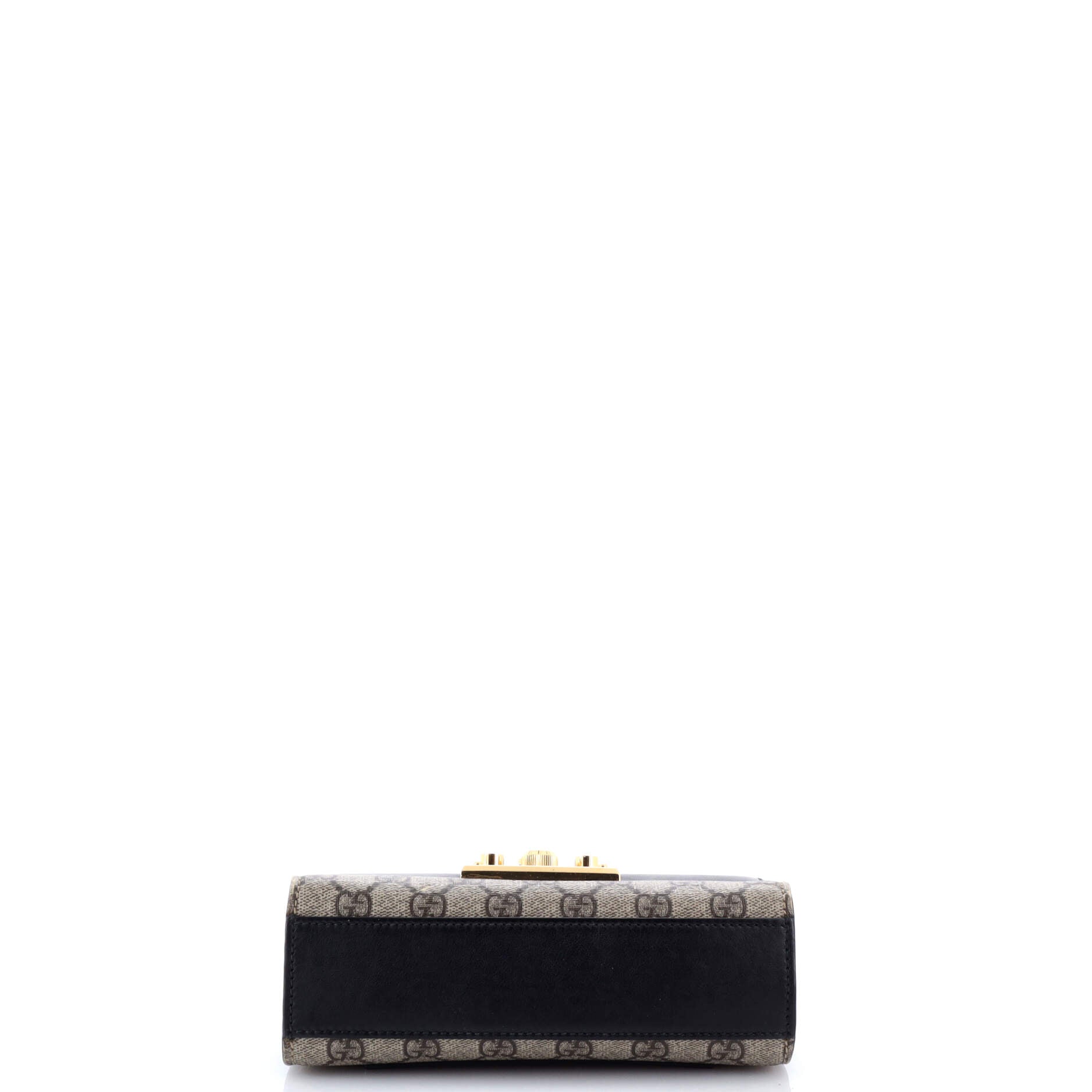 Padlock Shoulder Bag GG Coated Canvas and Leather Small
