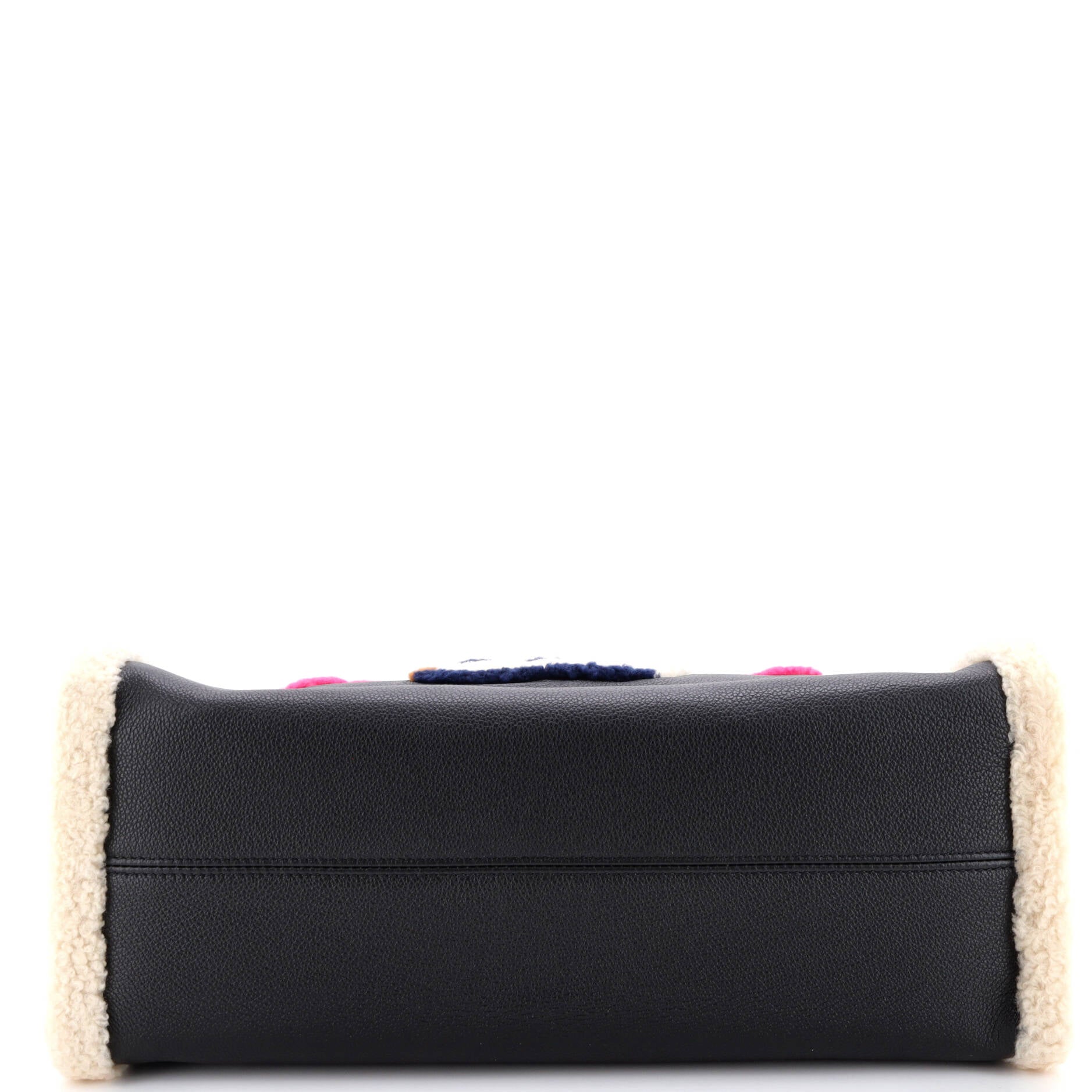 OnTheGo Tote Leather and Monogram Teddy Shearling GM