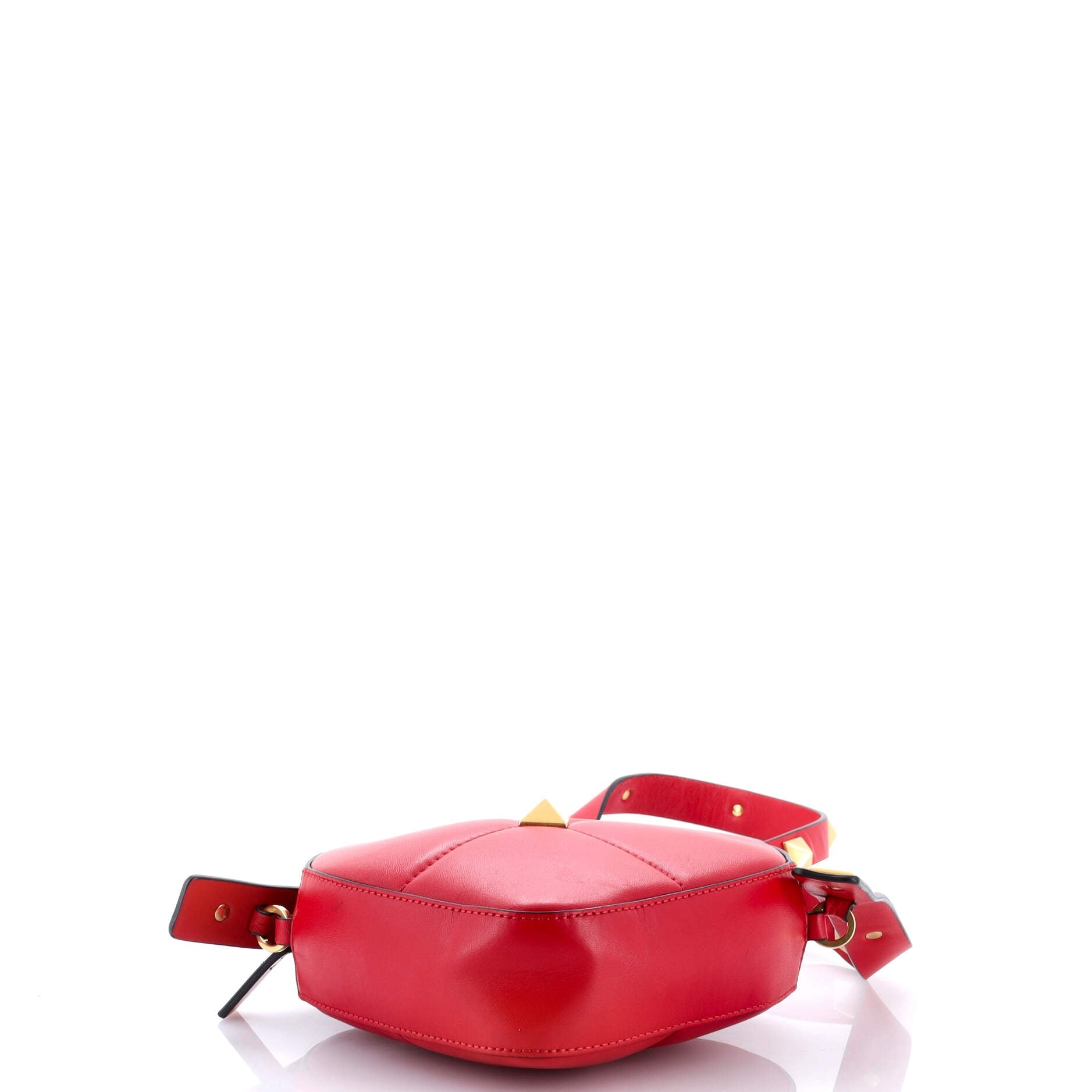 Roman Stud Amore Shoulder Bag Quilted Leather