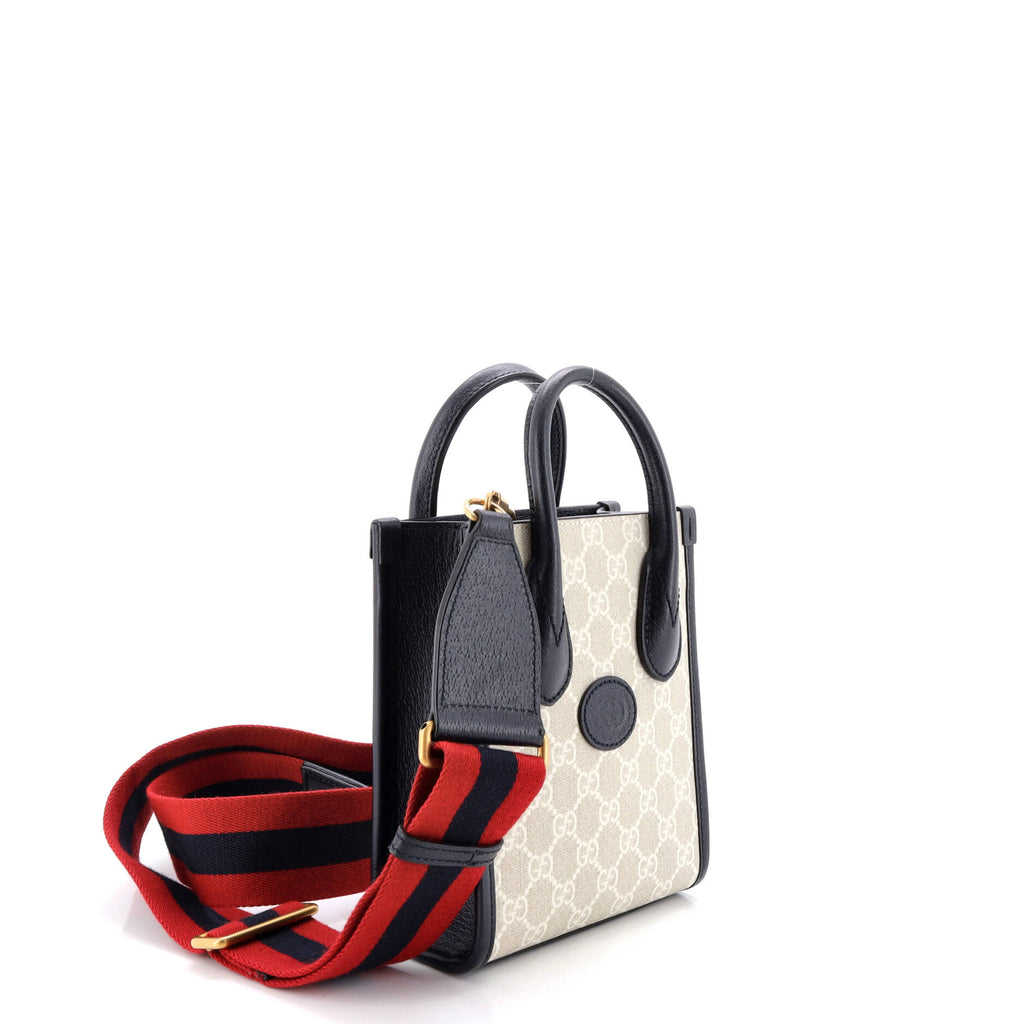 Ophidia Interlocking G Patch Tote GG Coated Canvas Mini
