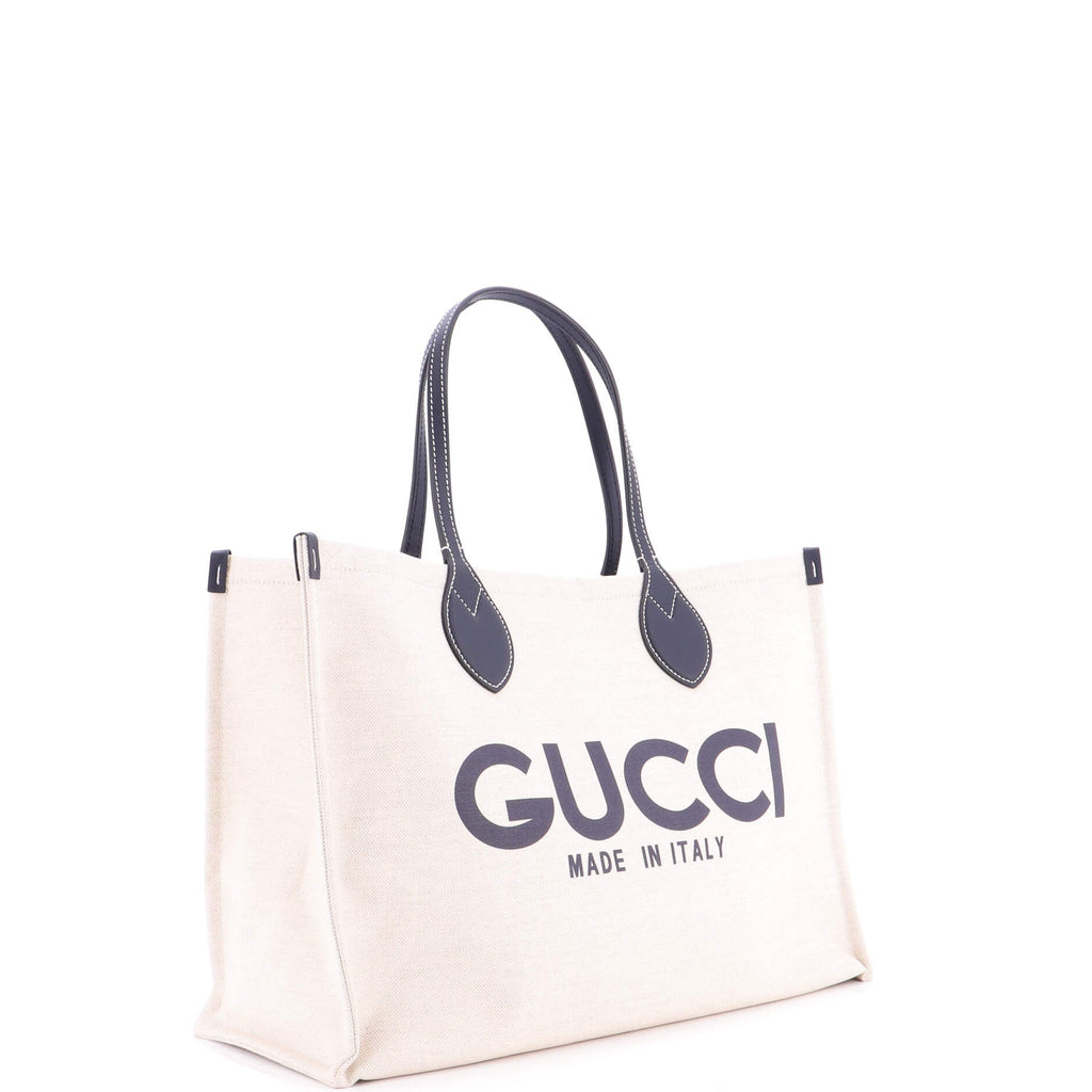 Logo Shopper Tote Printed Canvas Medium