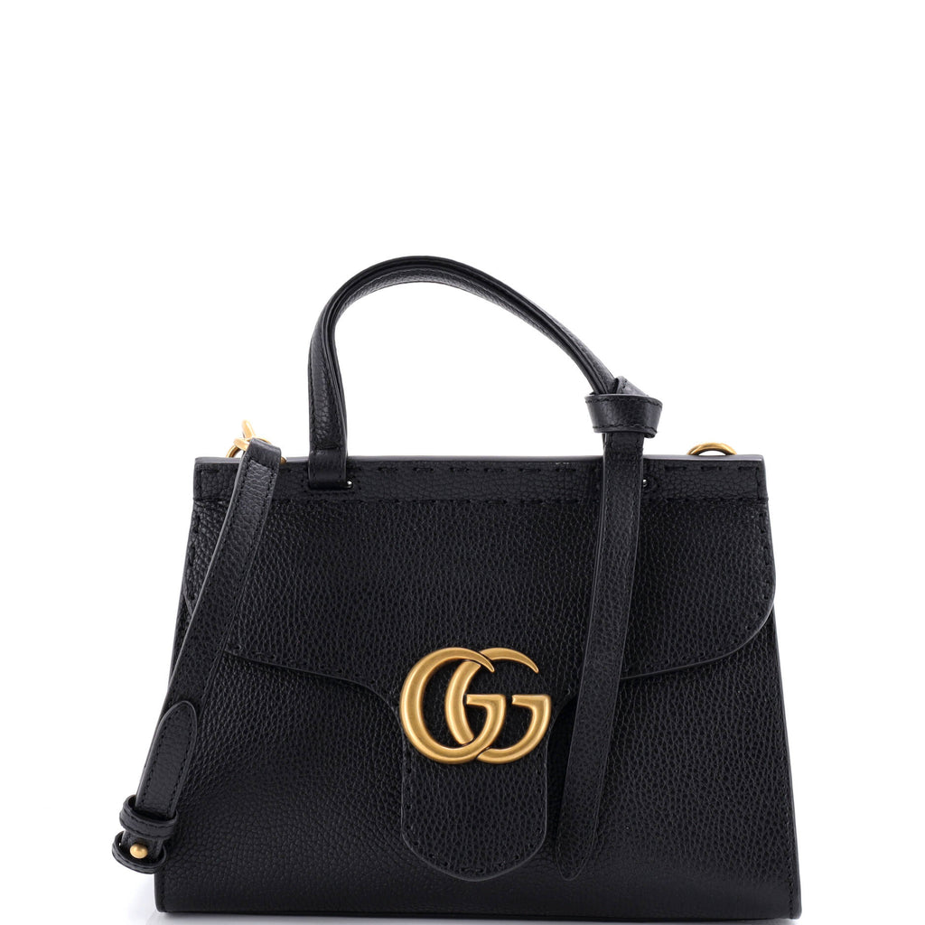 GG Marmont Top Handle Bag Leather Mini