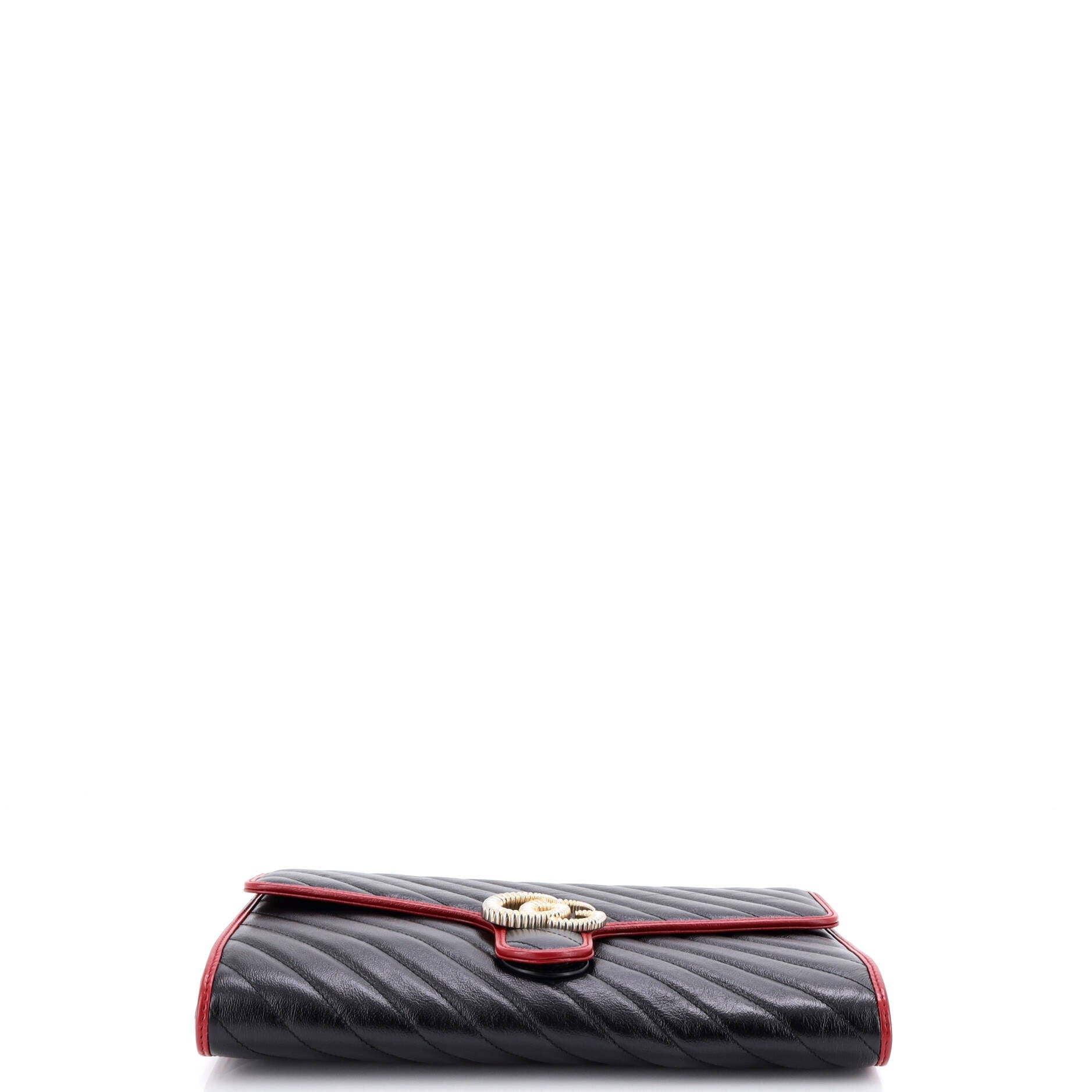 GG Torchon Flap Clutch Diagonal Quilted Leather