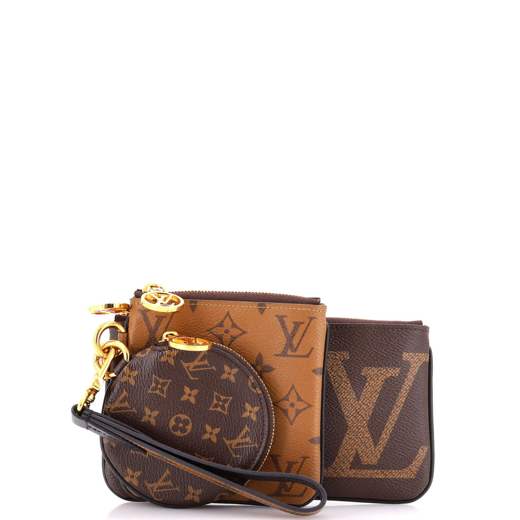 Trio Pouch Set Reverse Monogram Giant