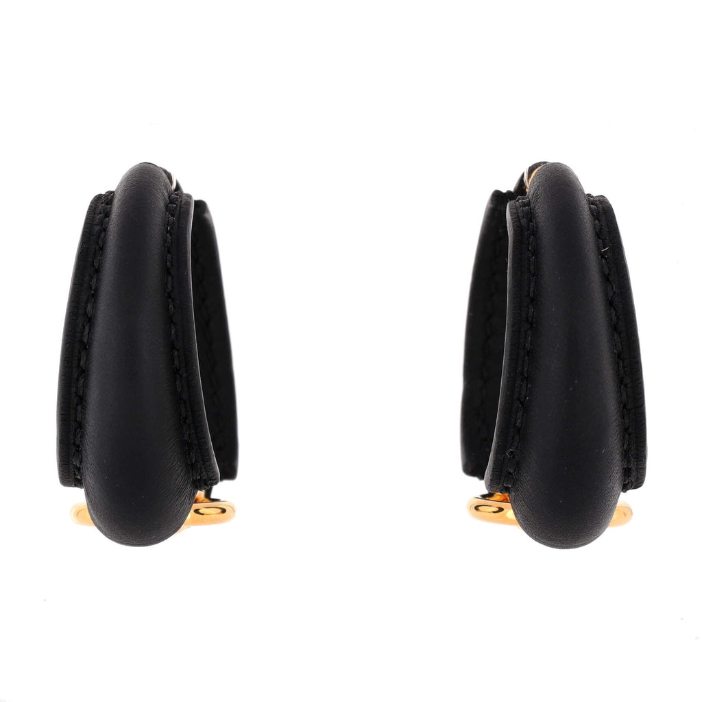 Epure Equestre Earrings Leather with Metal Large
