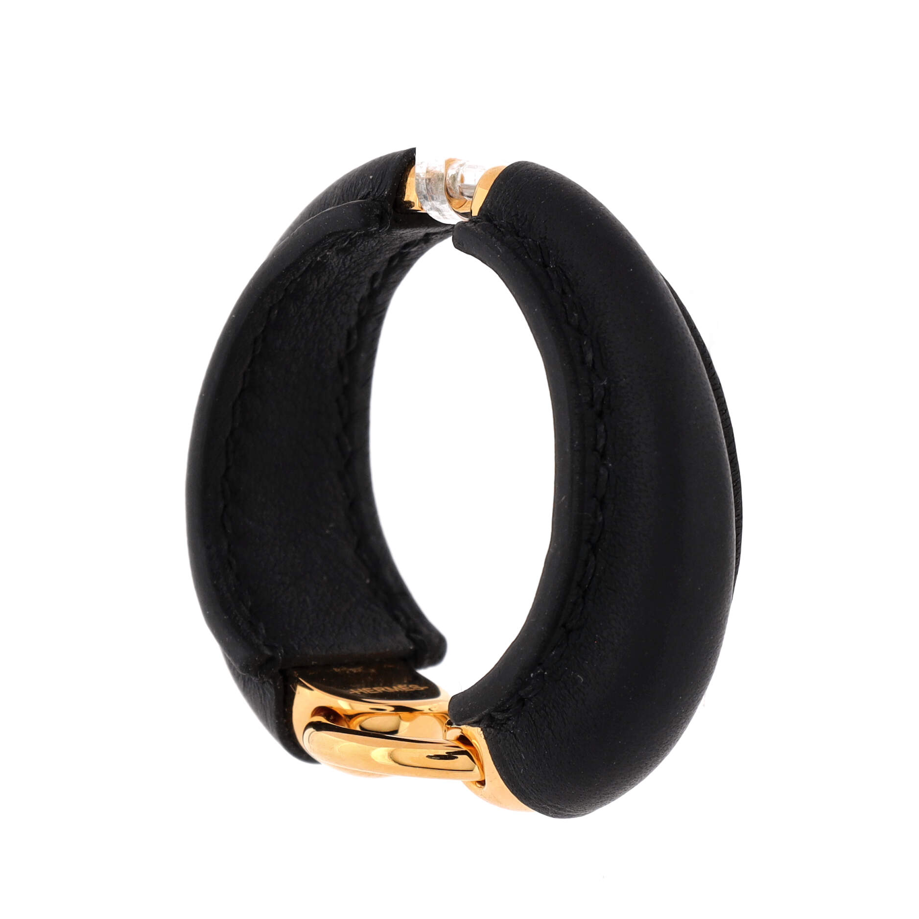 Epure Equestre Earrings Leather with Metal Large