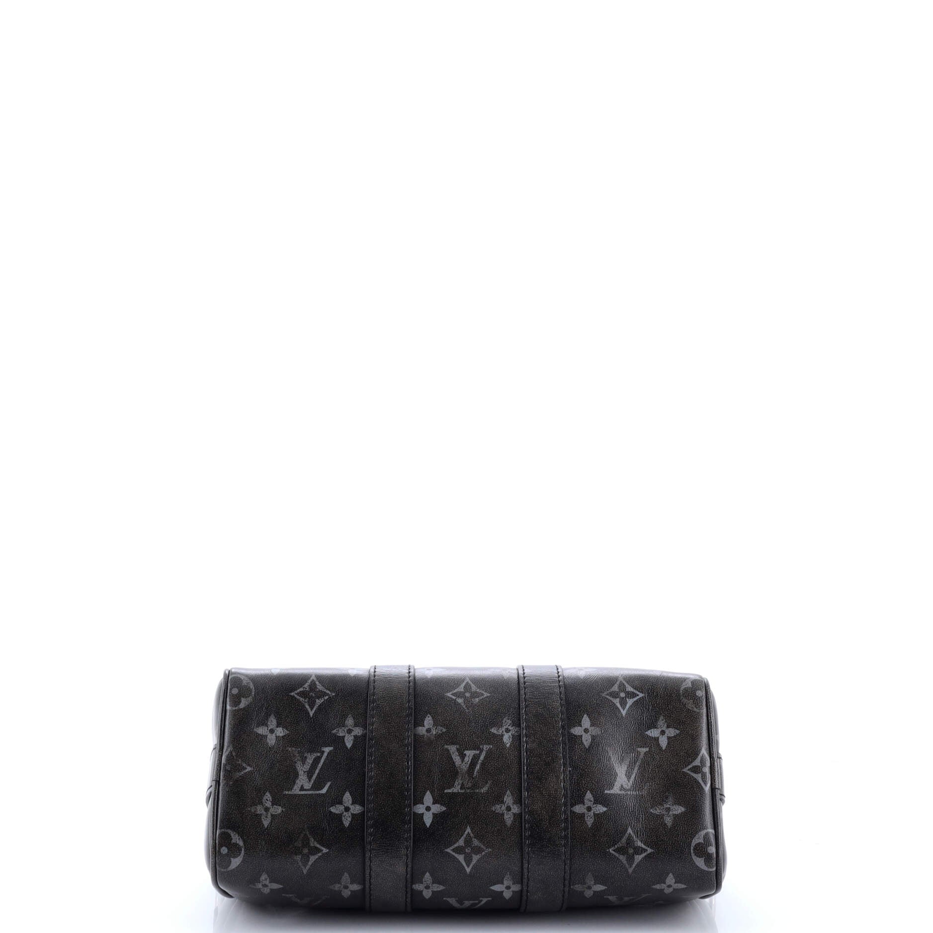 Keepall Bandouliere Bag Brushed Monogram Leather 25