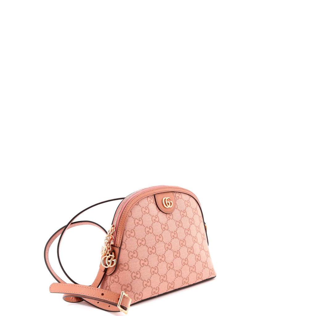 Ophidia Dome Shoulder Bag GG Canvas Small