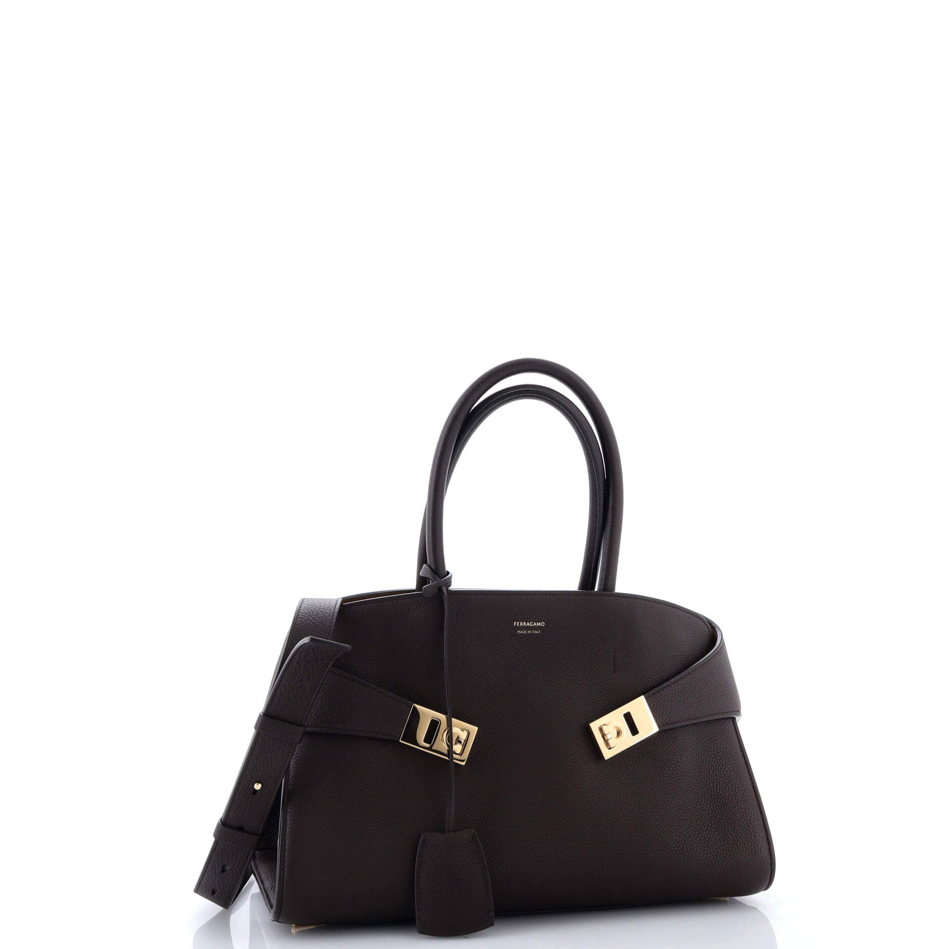 Hug Top Handle Bag Leather Small