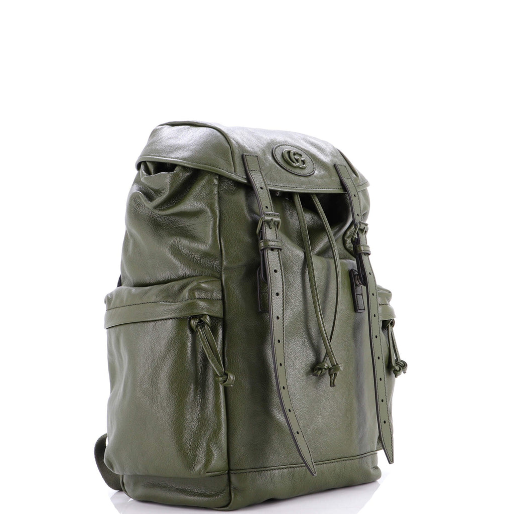 Tonal GG Double Pocket Belt Backpack Leather Large