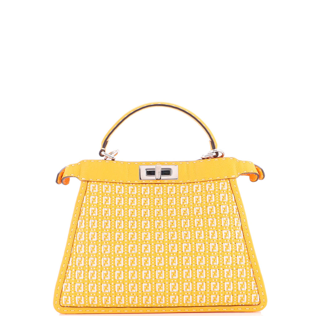 Selleria Peekaboo ISeeU Bag Zucca Woven Leather Medium