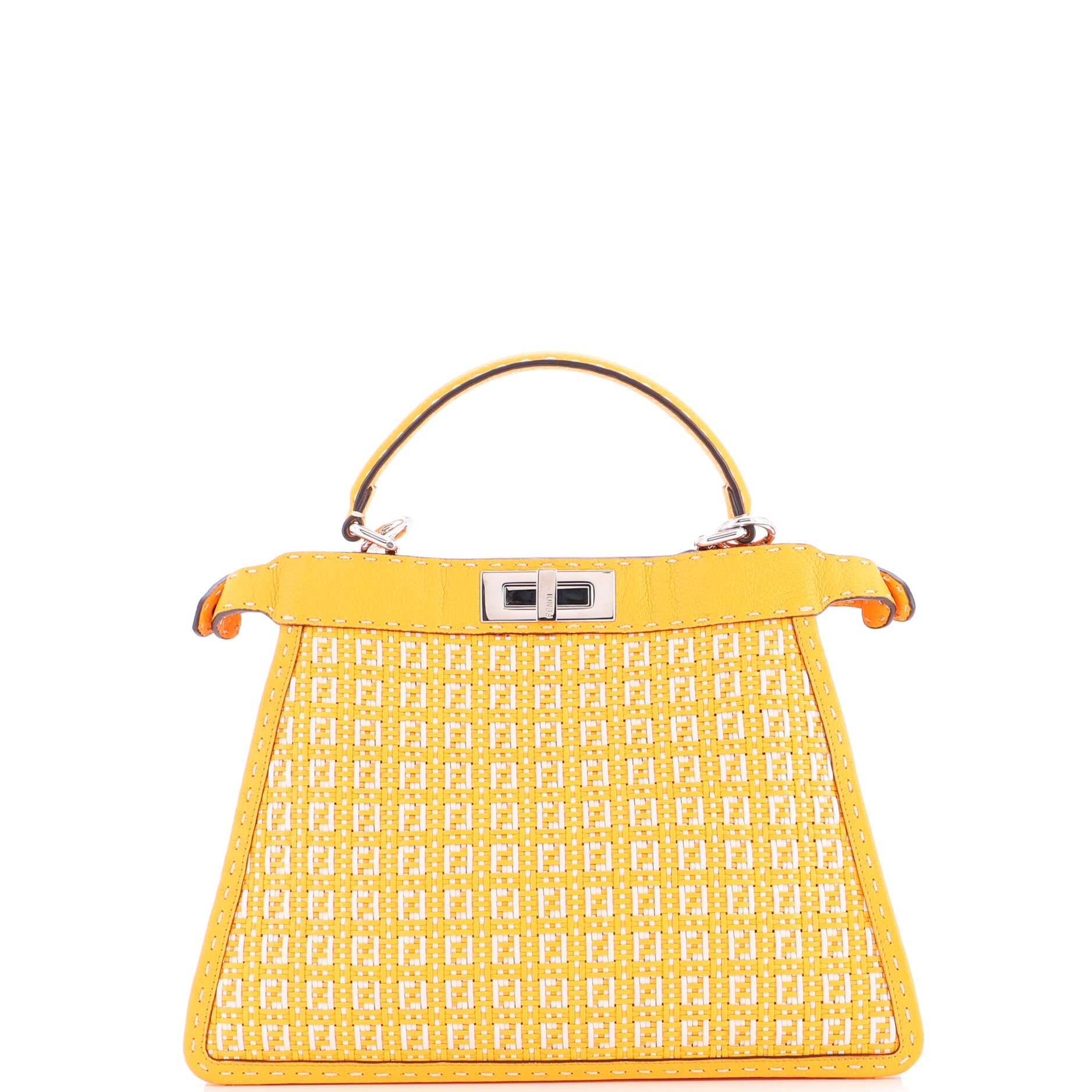 Selleria Peekaboo ISeeU Bag Zucca Woven Leather Medium