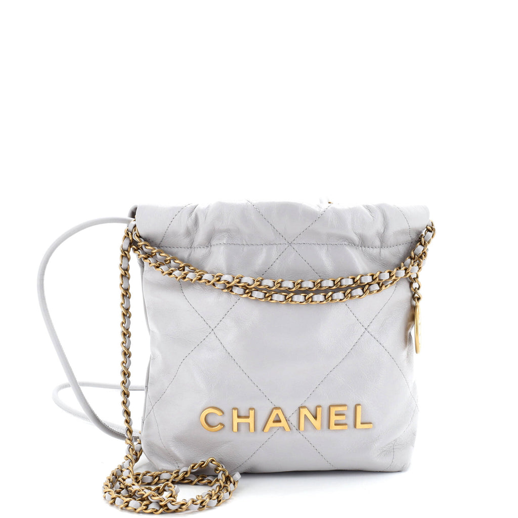 22 Chain Hobo Quilted Calfskin Mini