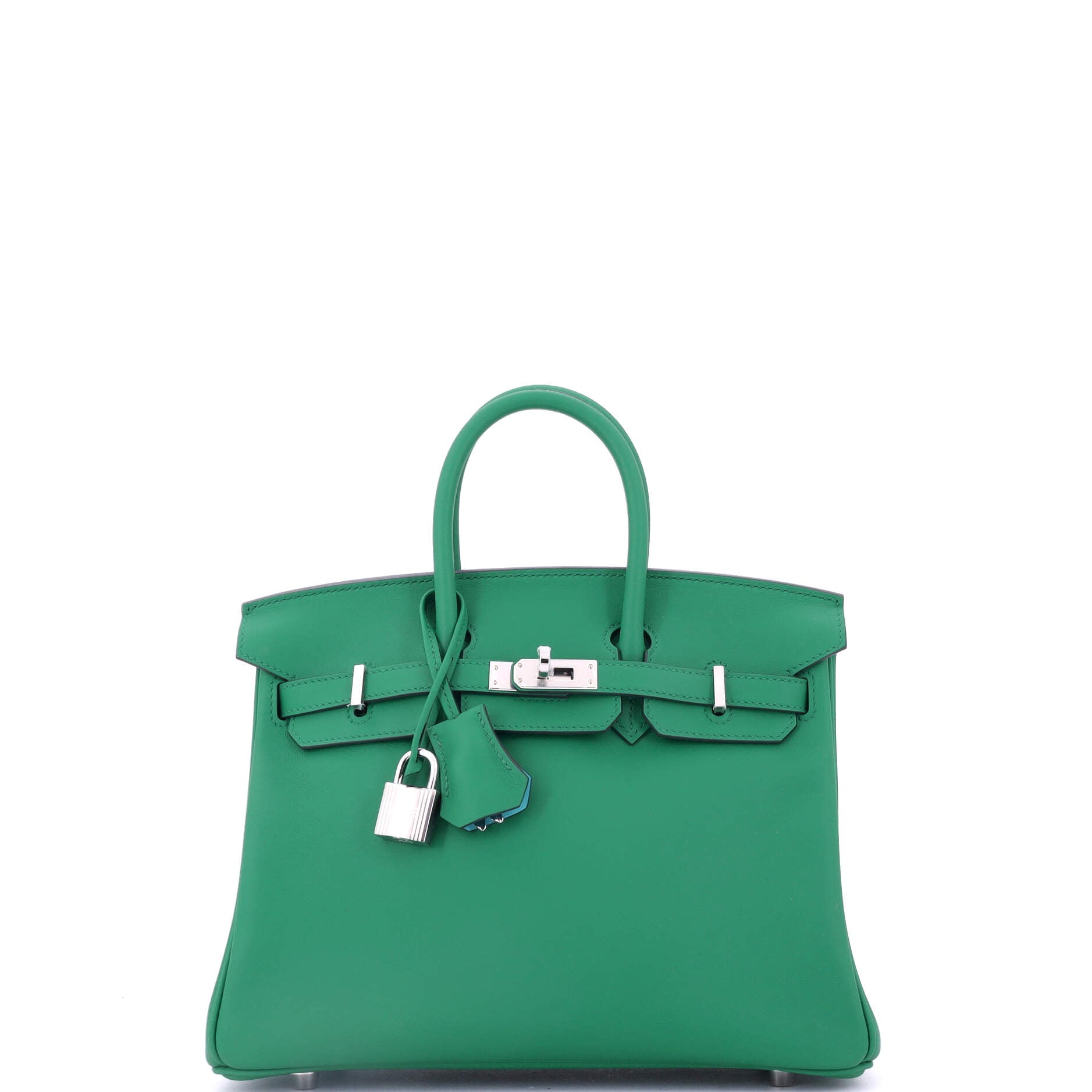 Birkin Handbag Verso Swift with Palladium Hardware 25