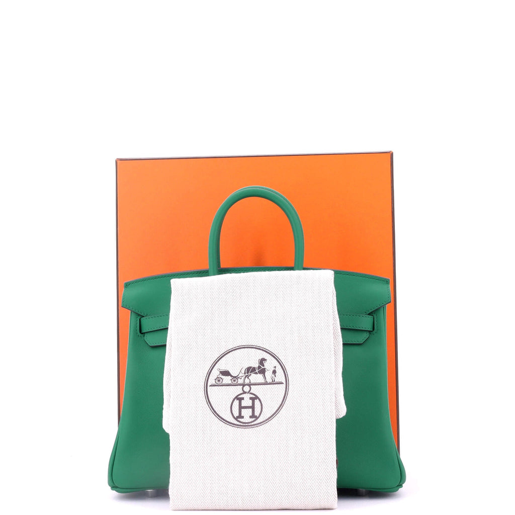 Birkin Handbag Verso Swift with Palladium Hardware 25