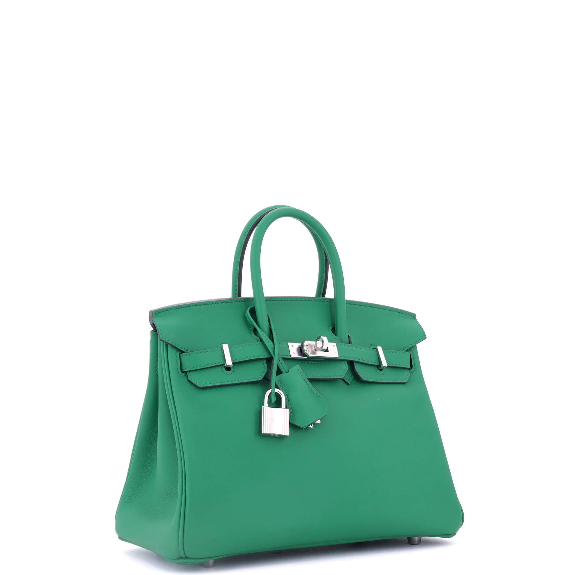 Birkin Handbag Verso Swift with Palladium Hardware 25