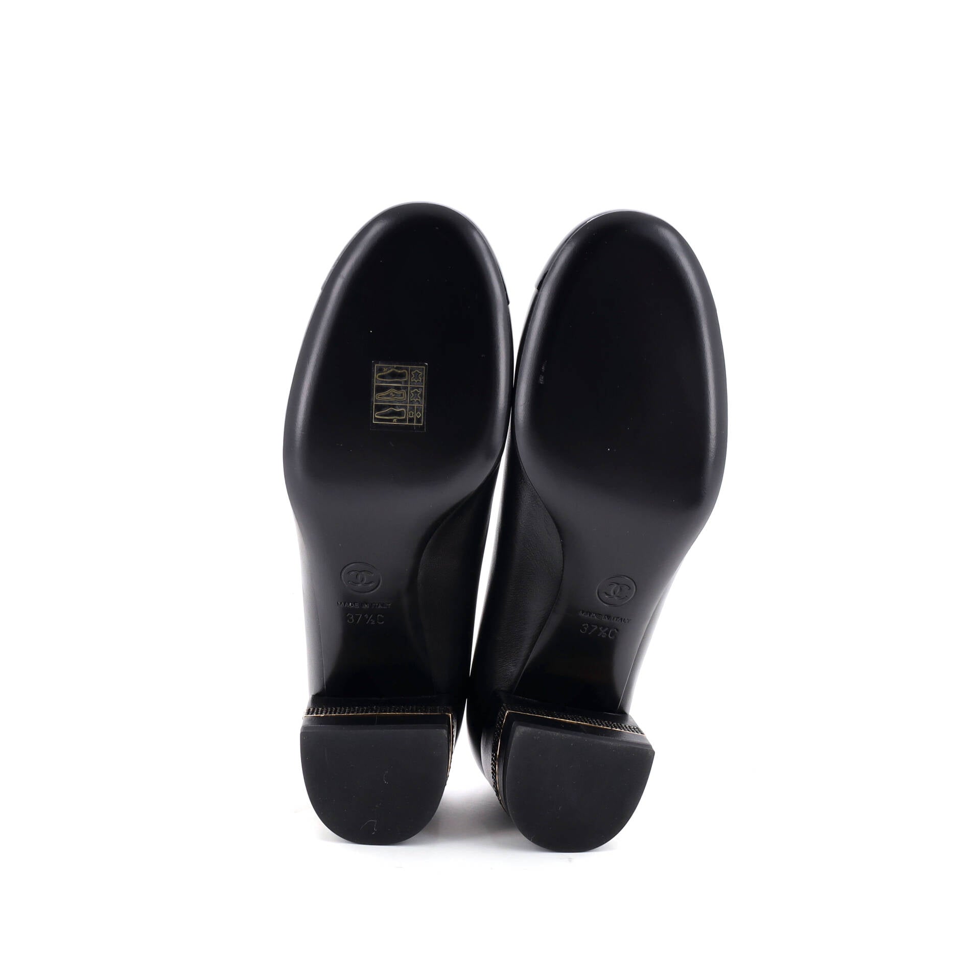 Women's CC Cap Toe Pumps Leather and Patent with Crystals