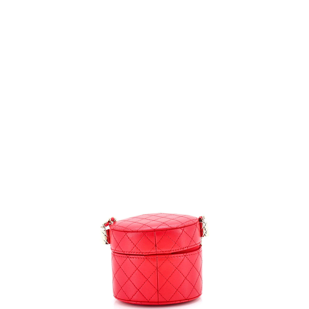 CC Allure Vanity Case with Chain Quilted Lambskin Mini