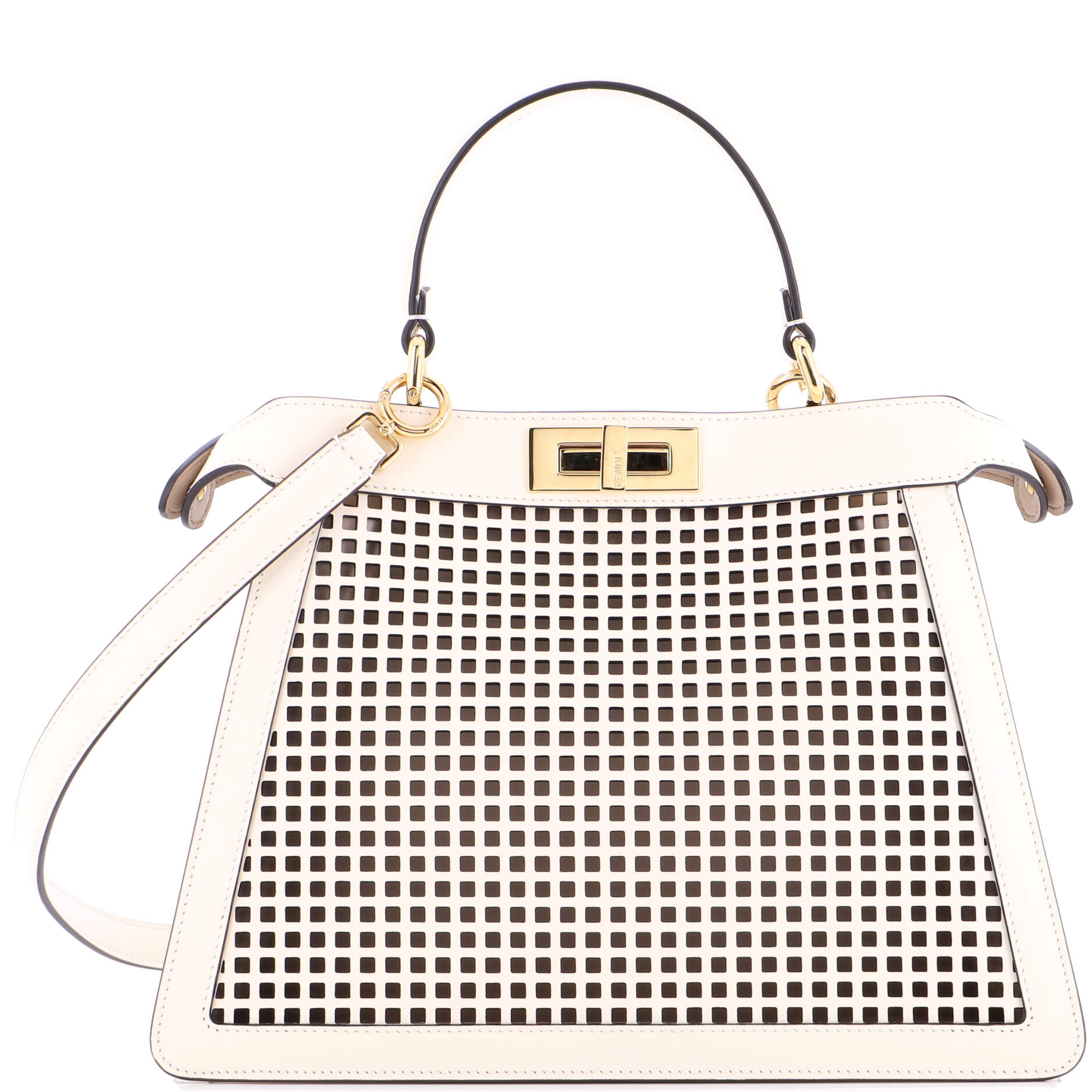 Peekaboo ISeeU Bag Perforated Leather Medium