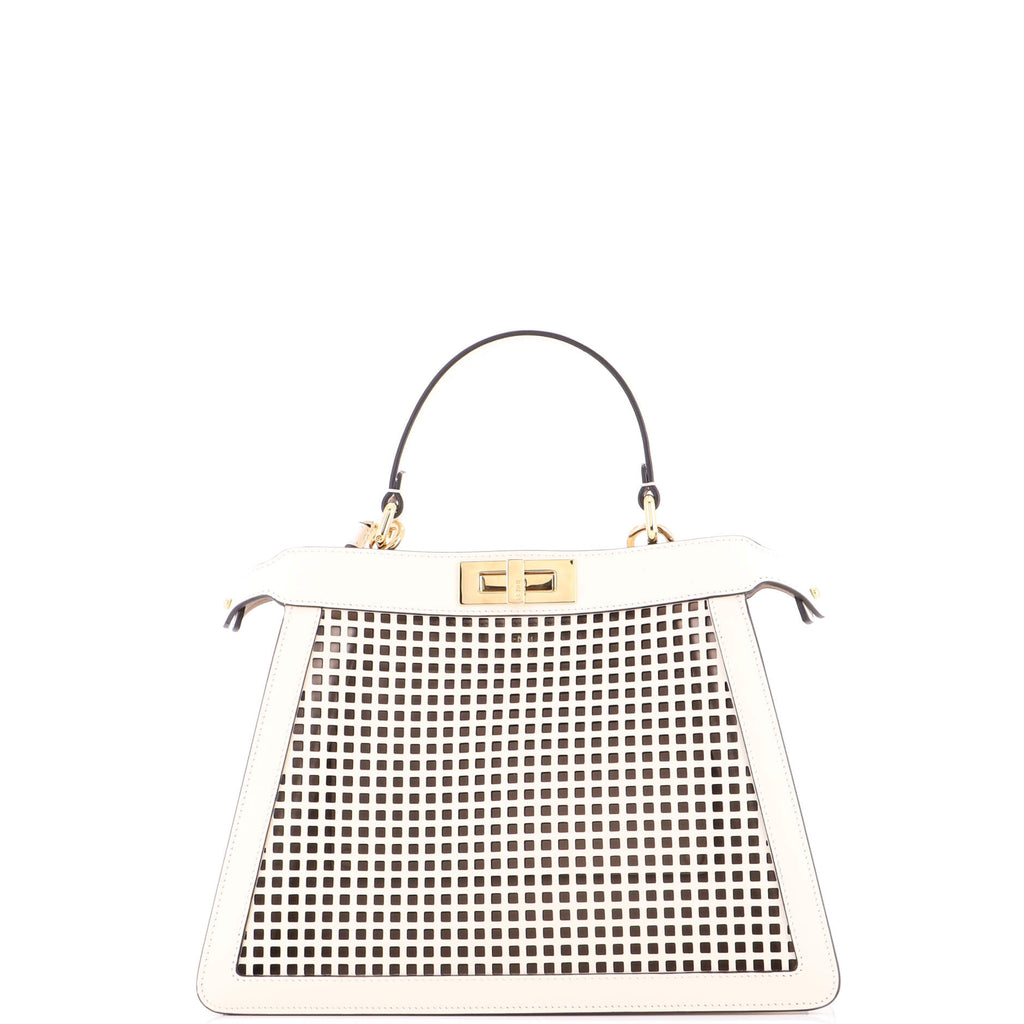 Peekaboo ISeeU Bag Perforated Leather Medium