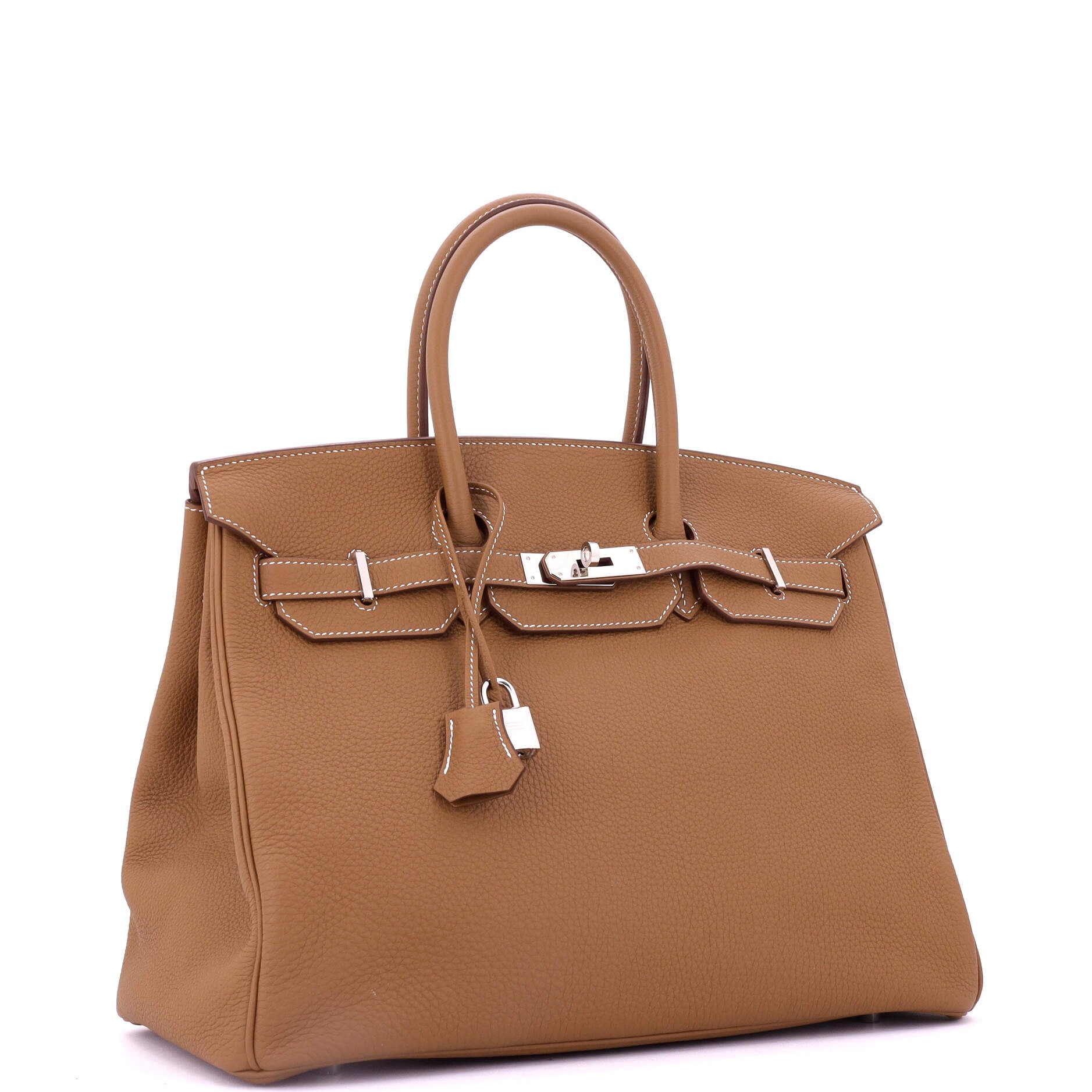 Birkin Handbag Gold Togo with Palladium Hardware 35