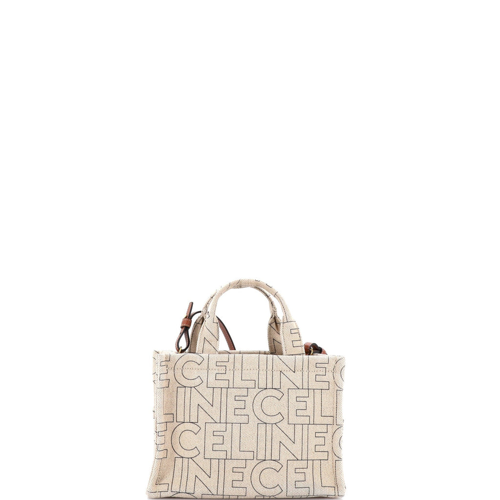 Cabas Thais Tote Triomphe Printed Canvas Small