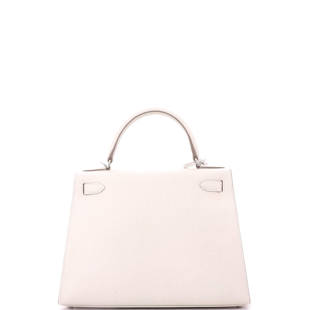 Kelly Handbag Light Epsom with Palladium Hardware 28