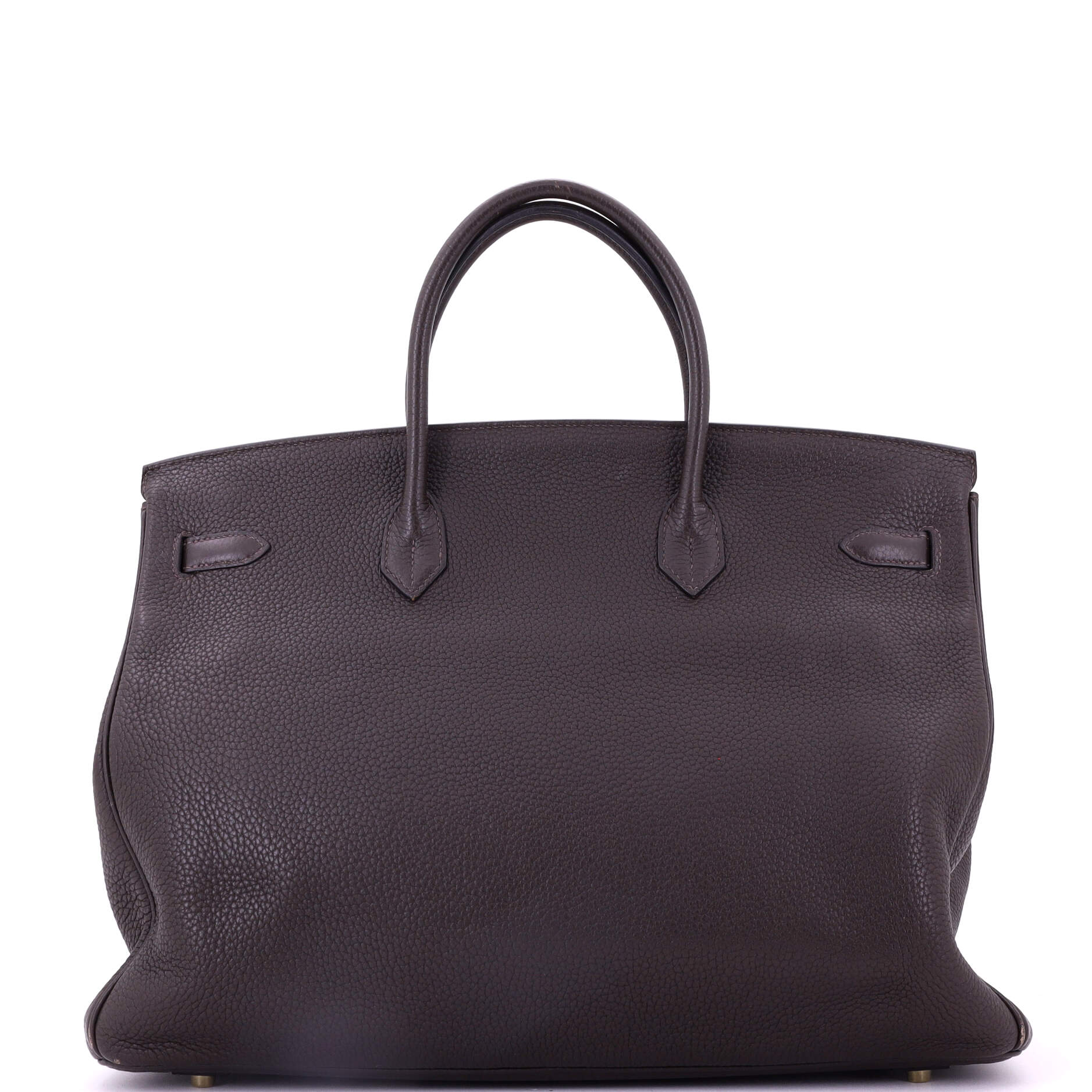 Birkin Handbag Ebene Clemence with Gold Hardware 40