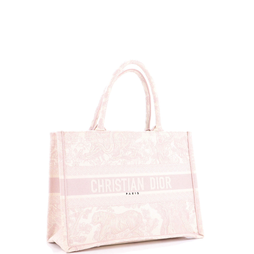 Book Tote Embroidered Canvas Medium