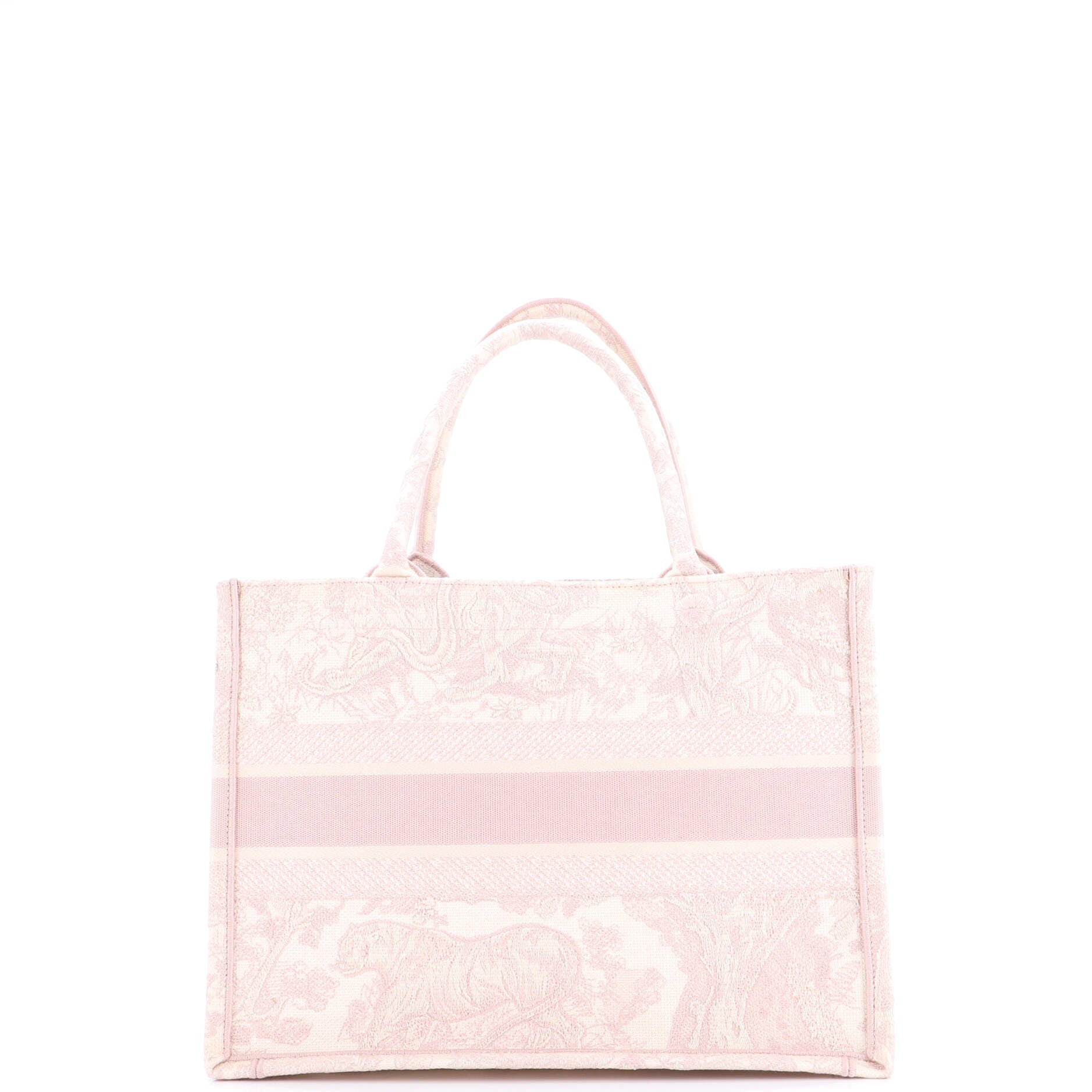 Book Tote Embroidered Canvas Medium
