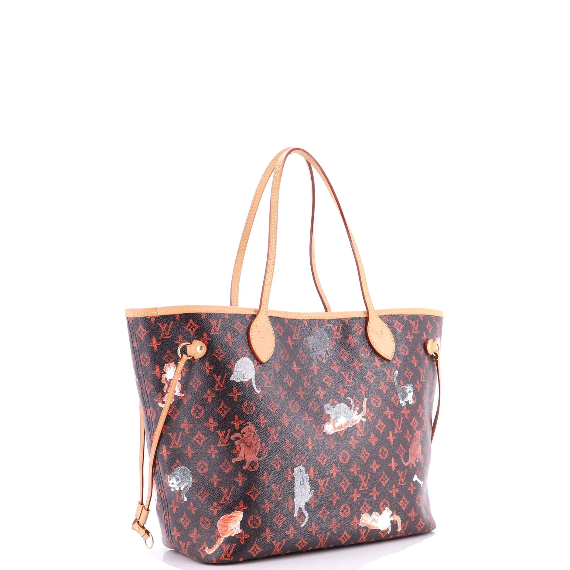 Neverfull NM Tote Limited Edition Grace Coddington Catogram Canvas MM