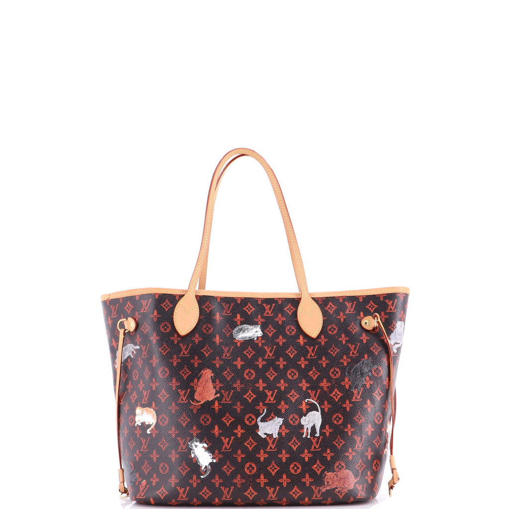 Neverfull NM Tote Limited Edition Grace Coddington Catogram Canvas MM