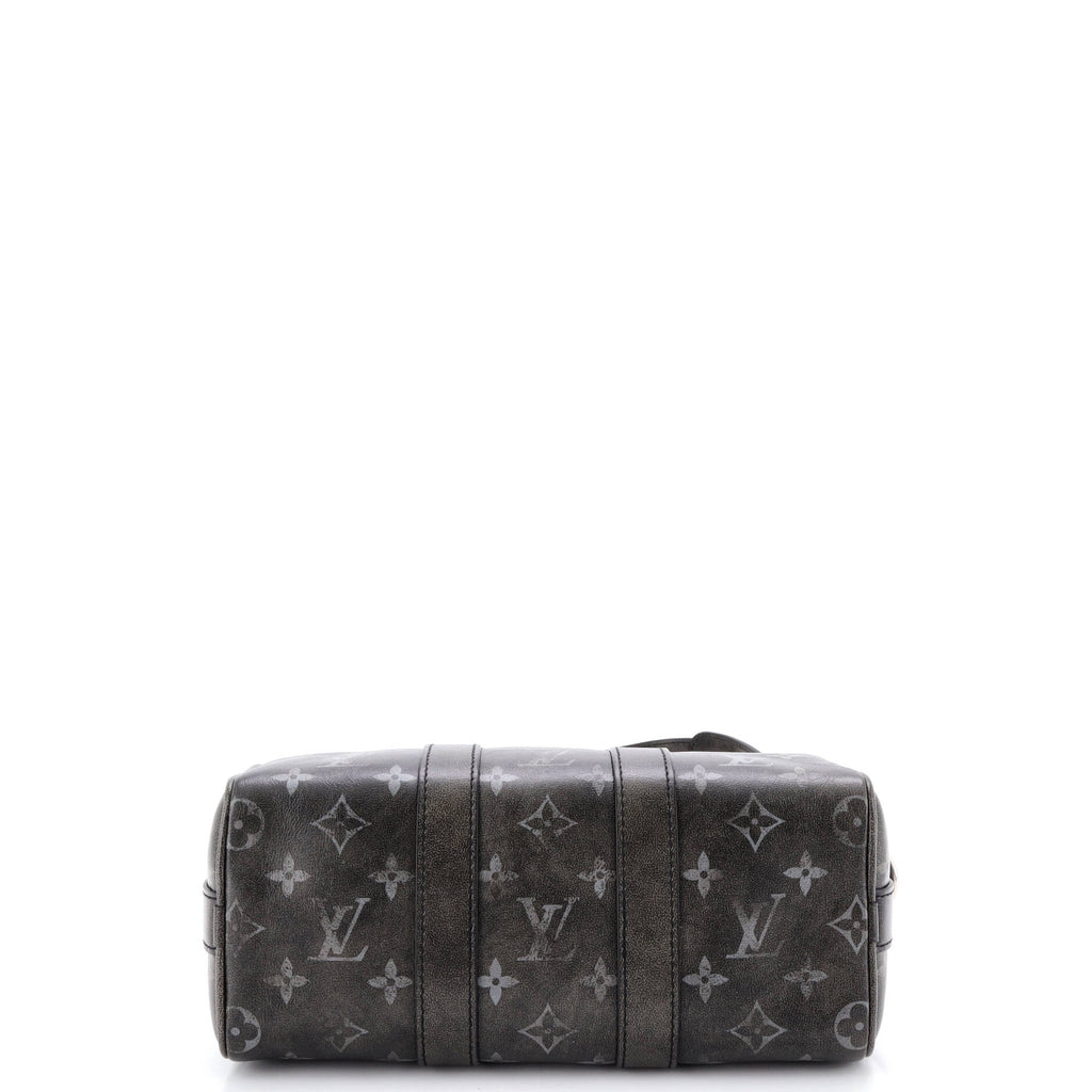 Keepall Bandouliere Bag Brushed Monogram Leather 25