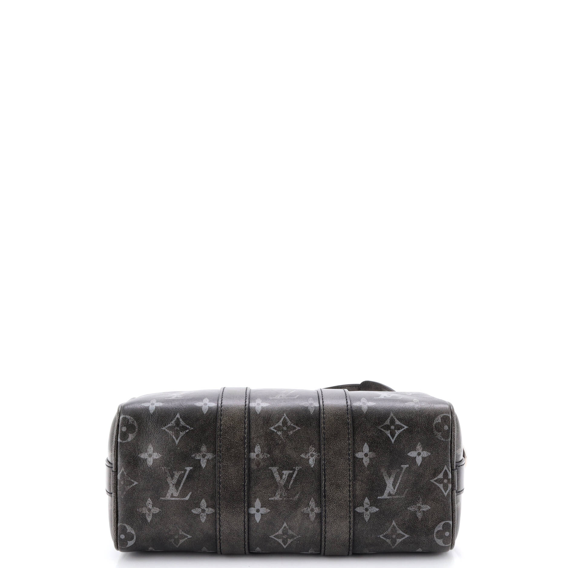 Keepall Bandouliere Bag Brushed Monogram Leather 25