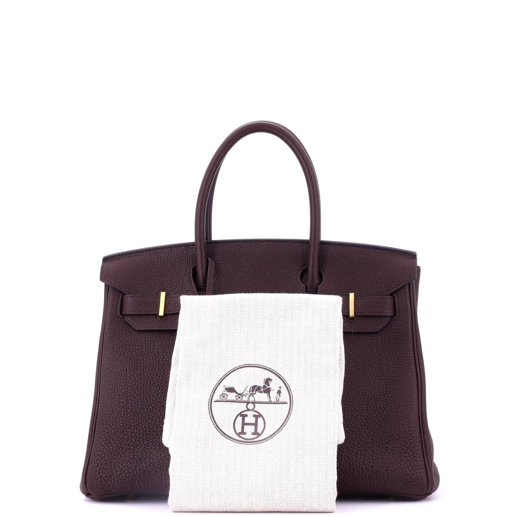 Birkin Handbag Rouge Sellier Togo with Gold Hardware 30