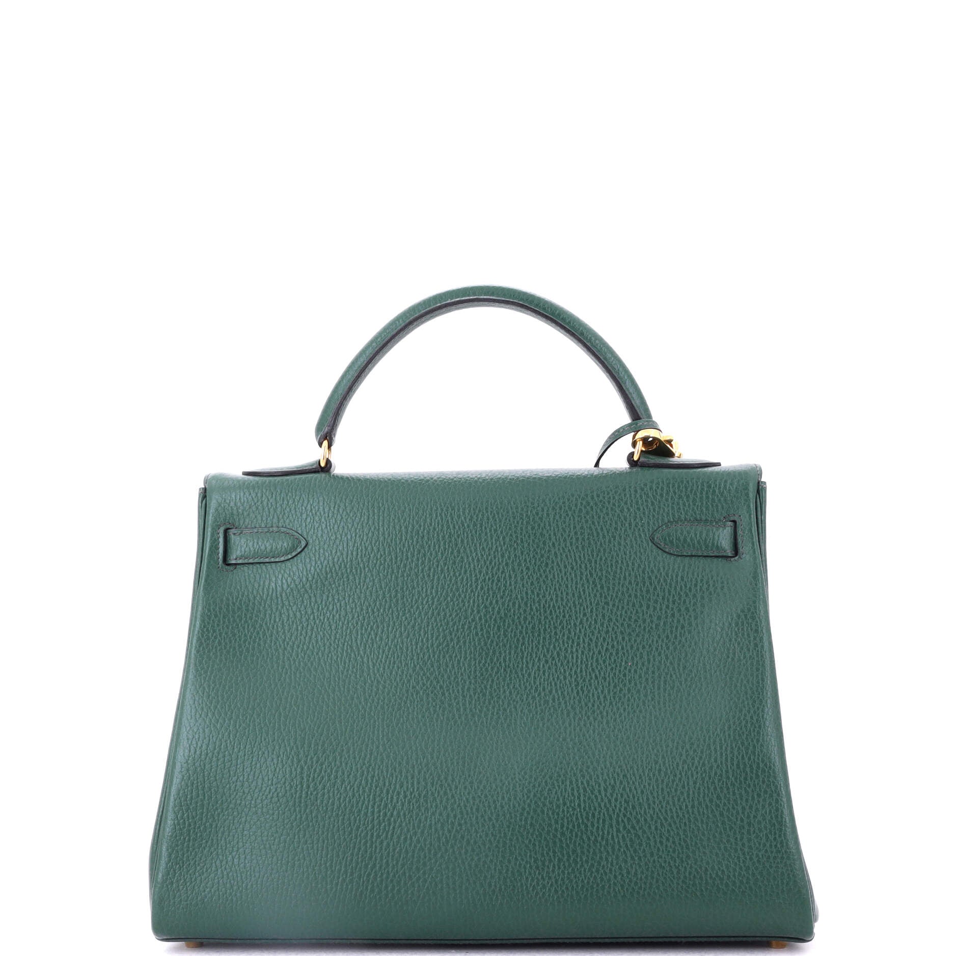 Kelly Handbag Vert Ardennes with Gold Hardware 32