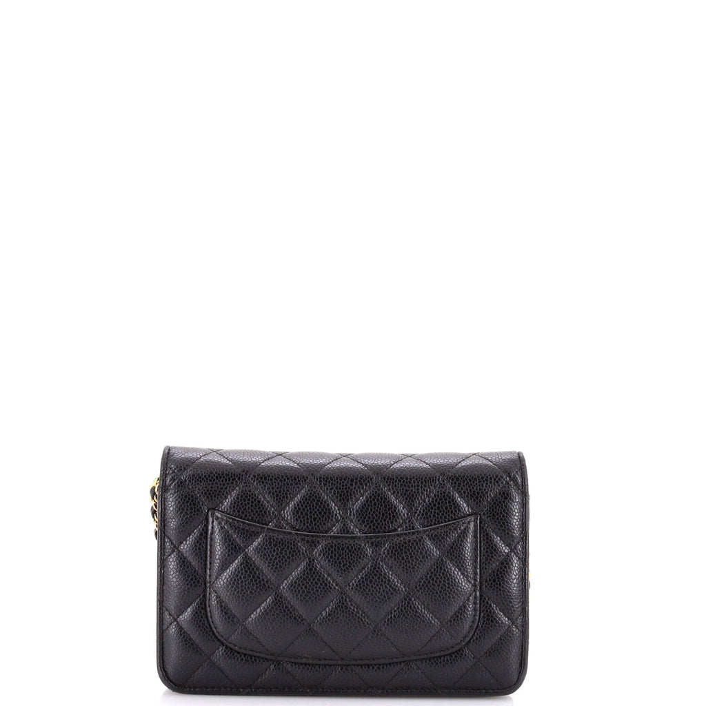 Wallet on Chain Quilted Caviar